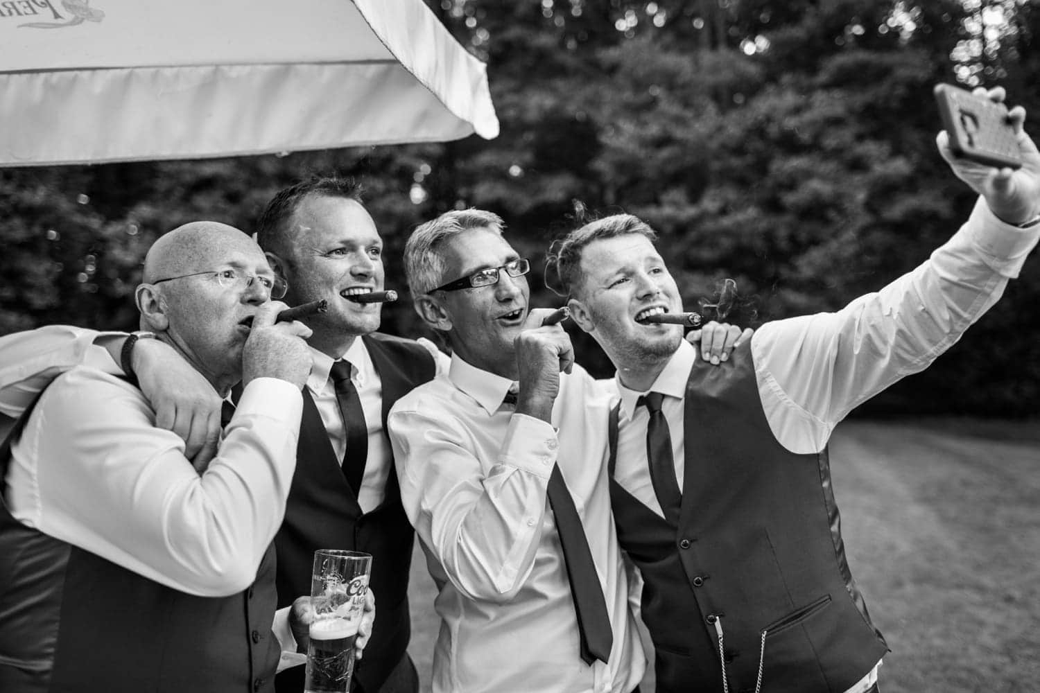 Summer wedding reception at Pencoed House in South Wales