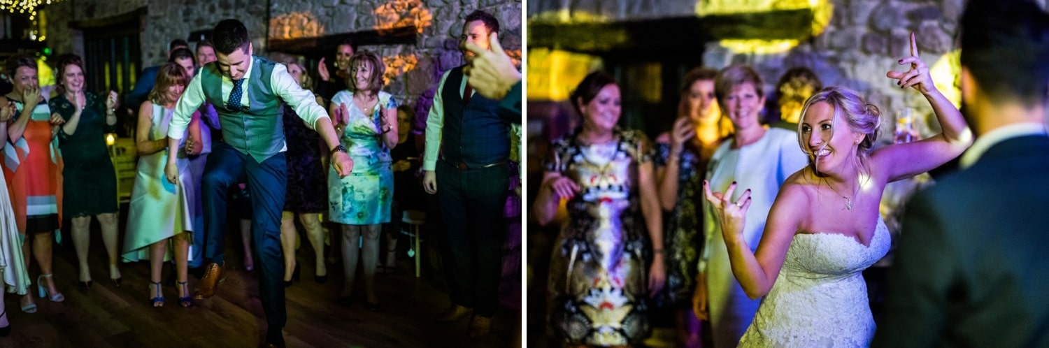 Wedding dancing at Pencoed House in South Wales