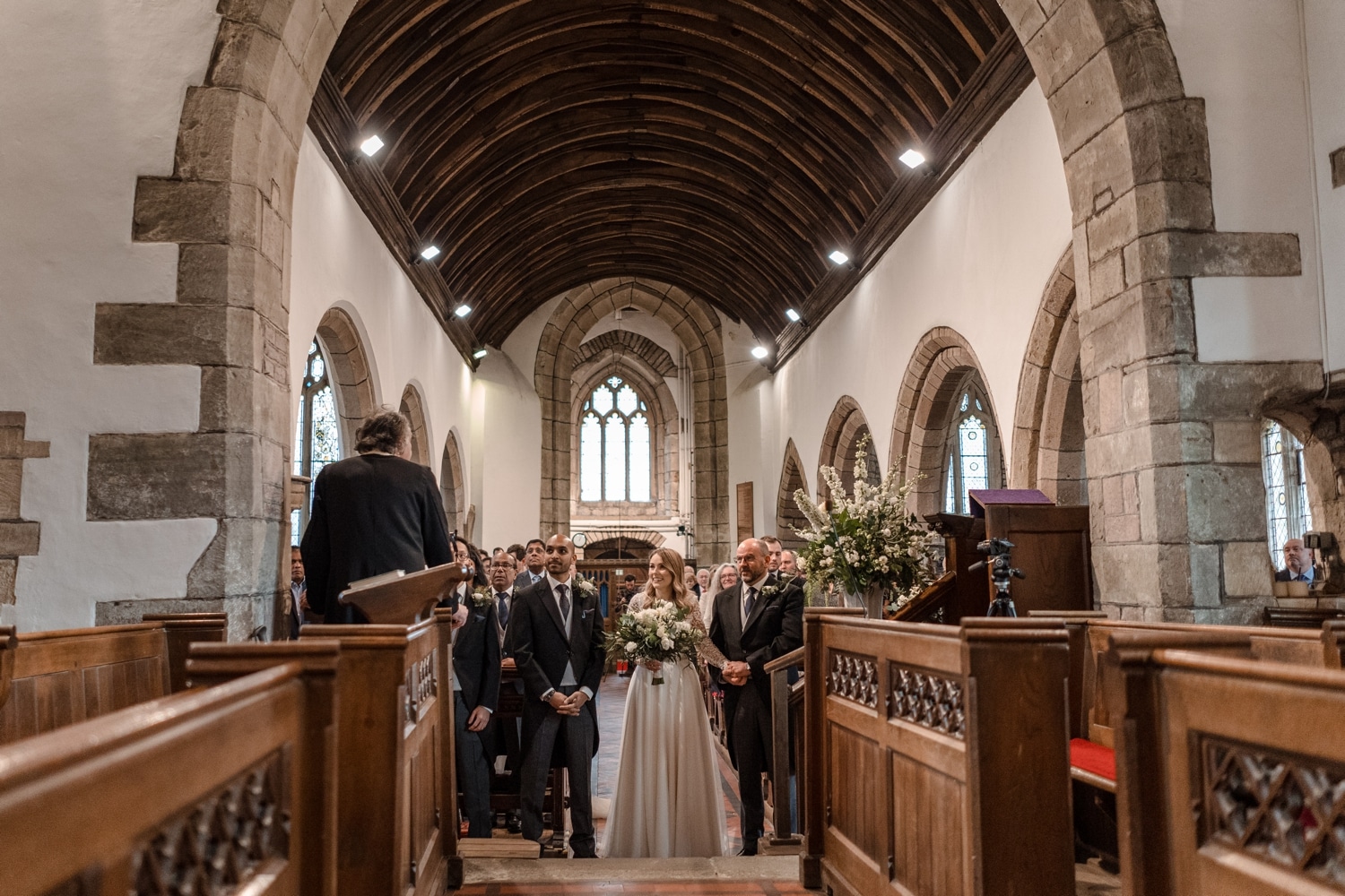 St Tewdrics Church wedding in South Wales