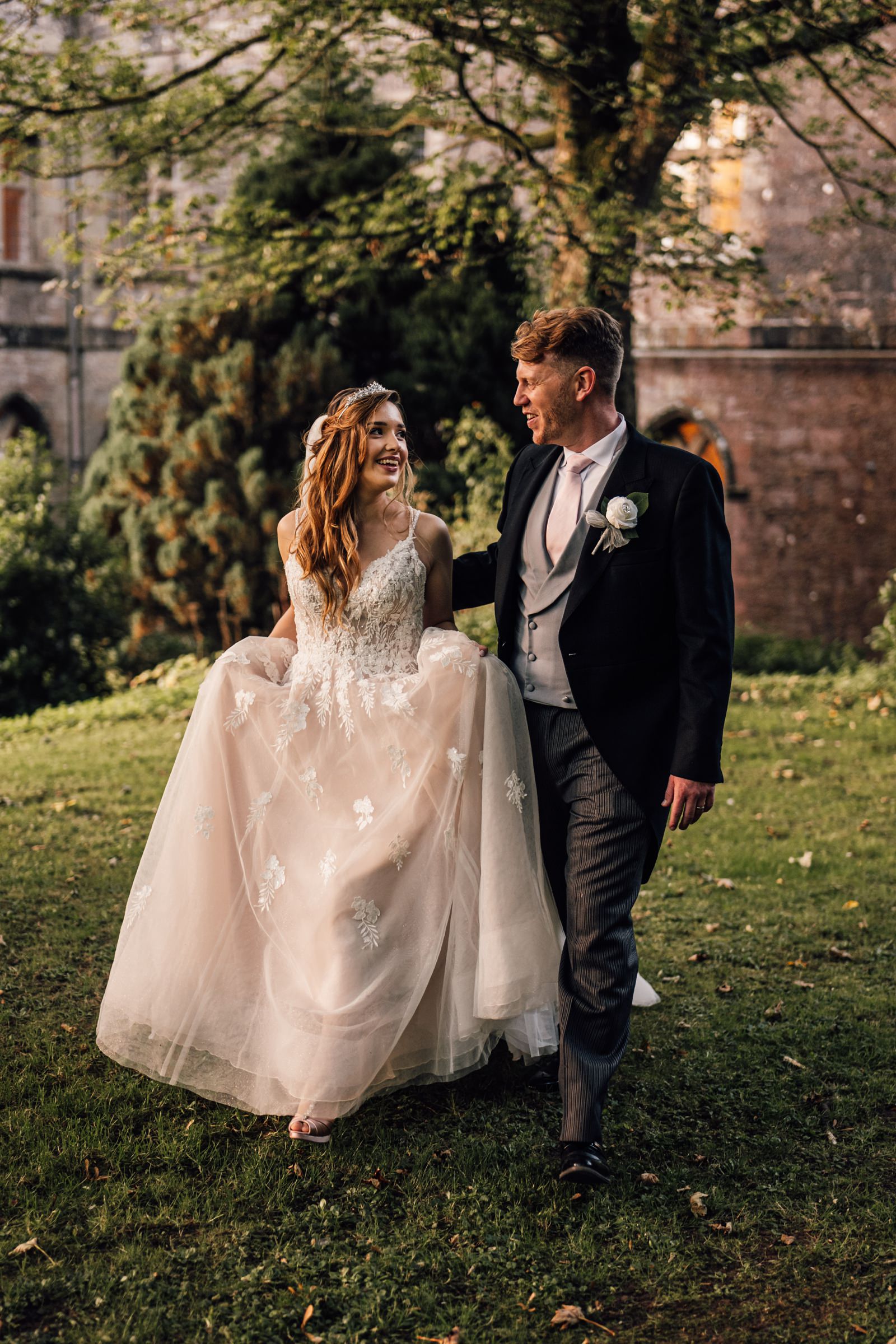 Clearwell Castle wedding day portraits