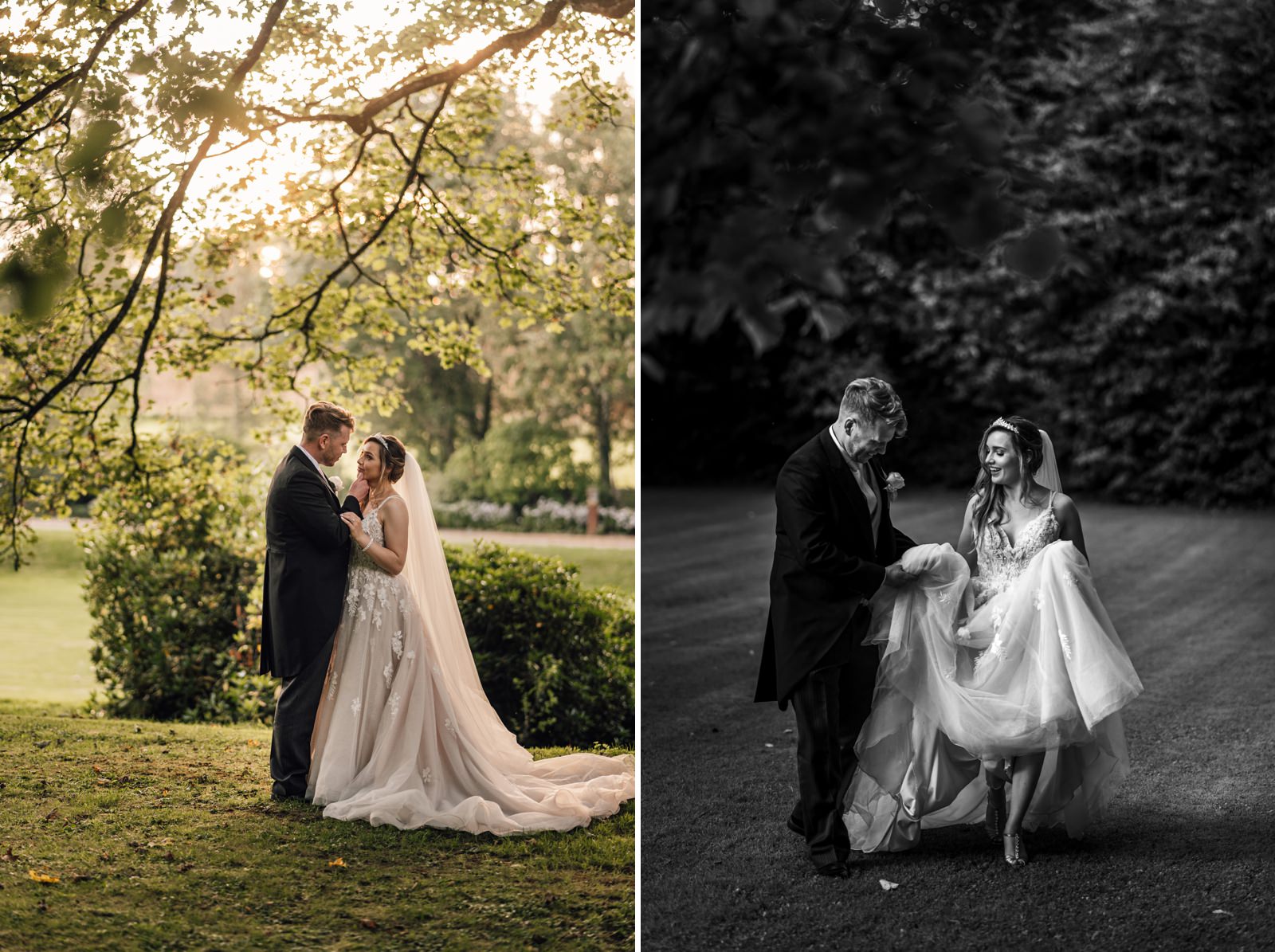 Clearwell Castle wedding day portraits