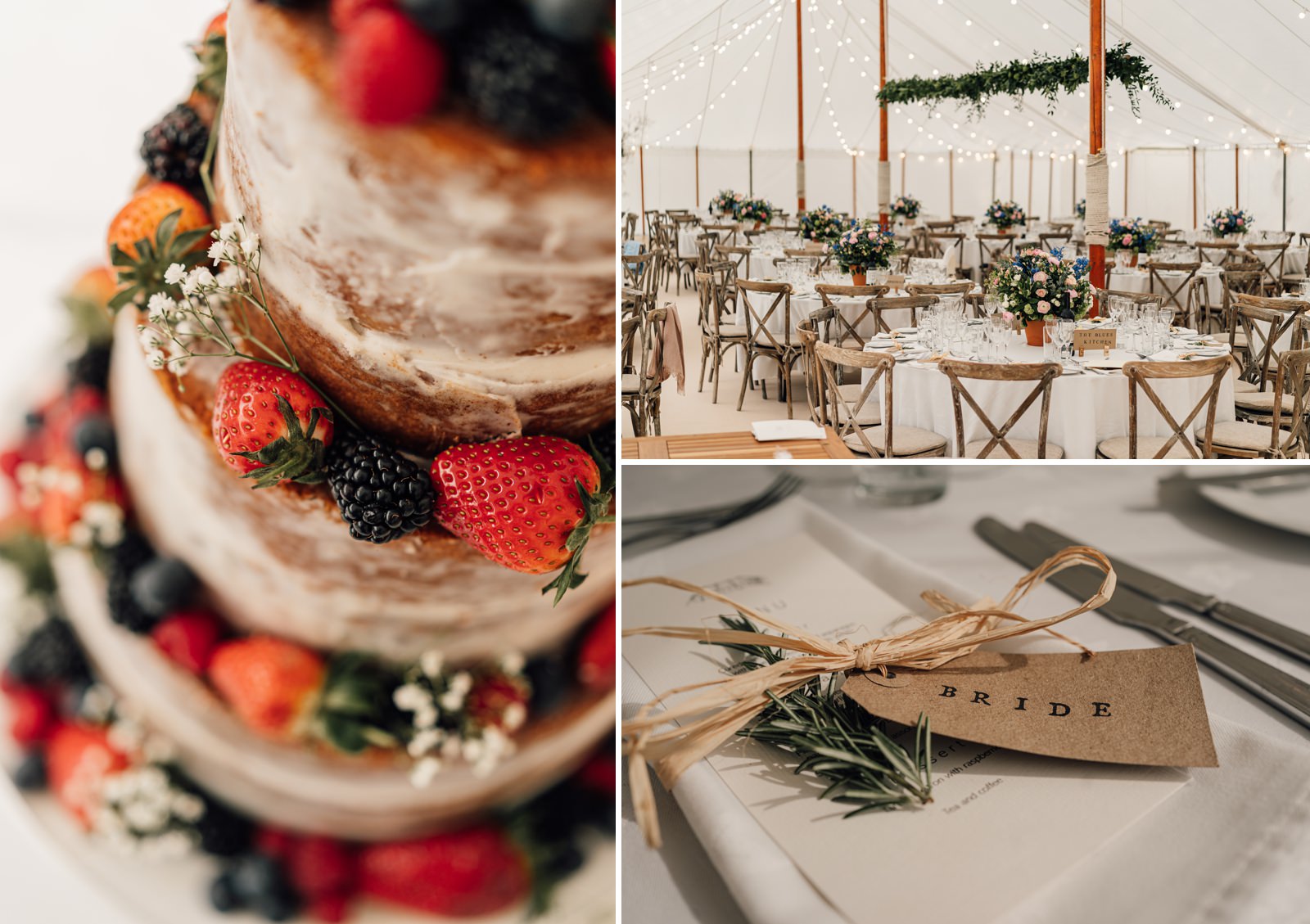 Wedding cake and decorations