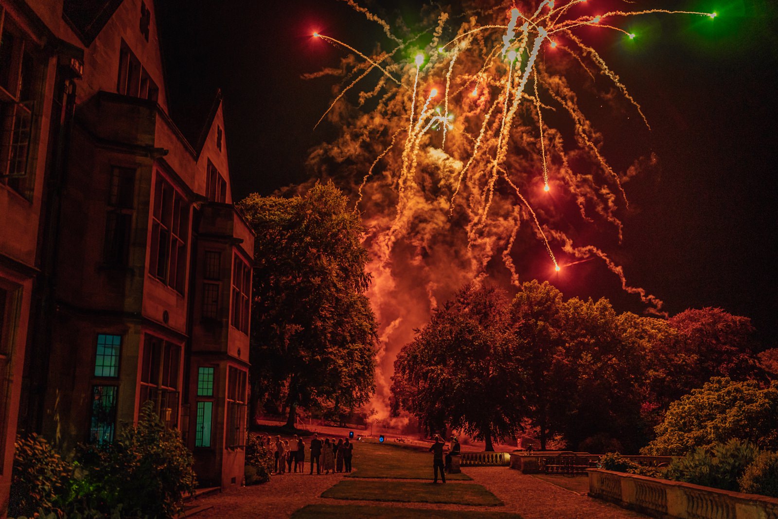 fireworks at coombe lodge in somerset